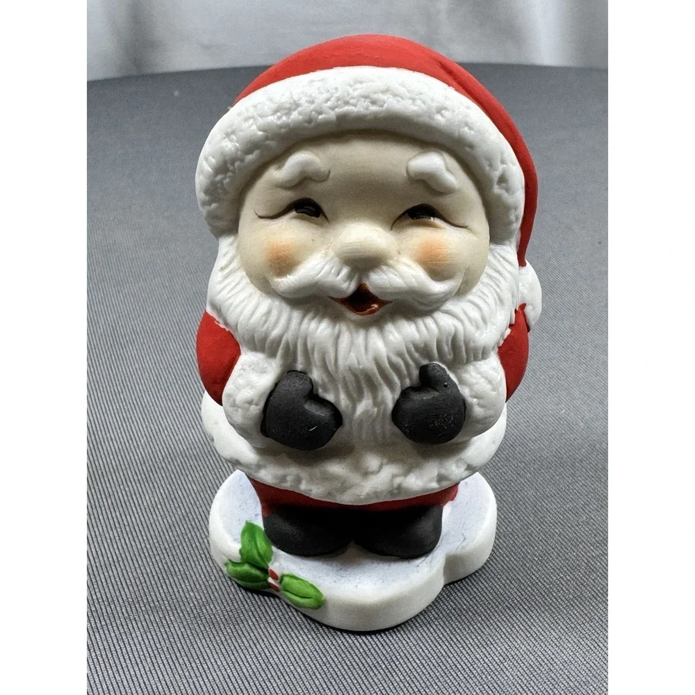 Vintage Santa‎ Claus Ceramic Figurine 3 1/2